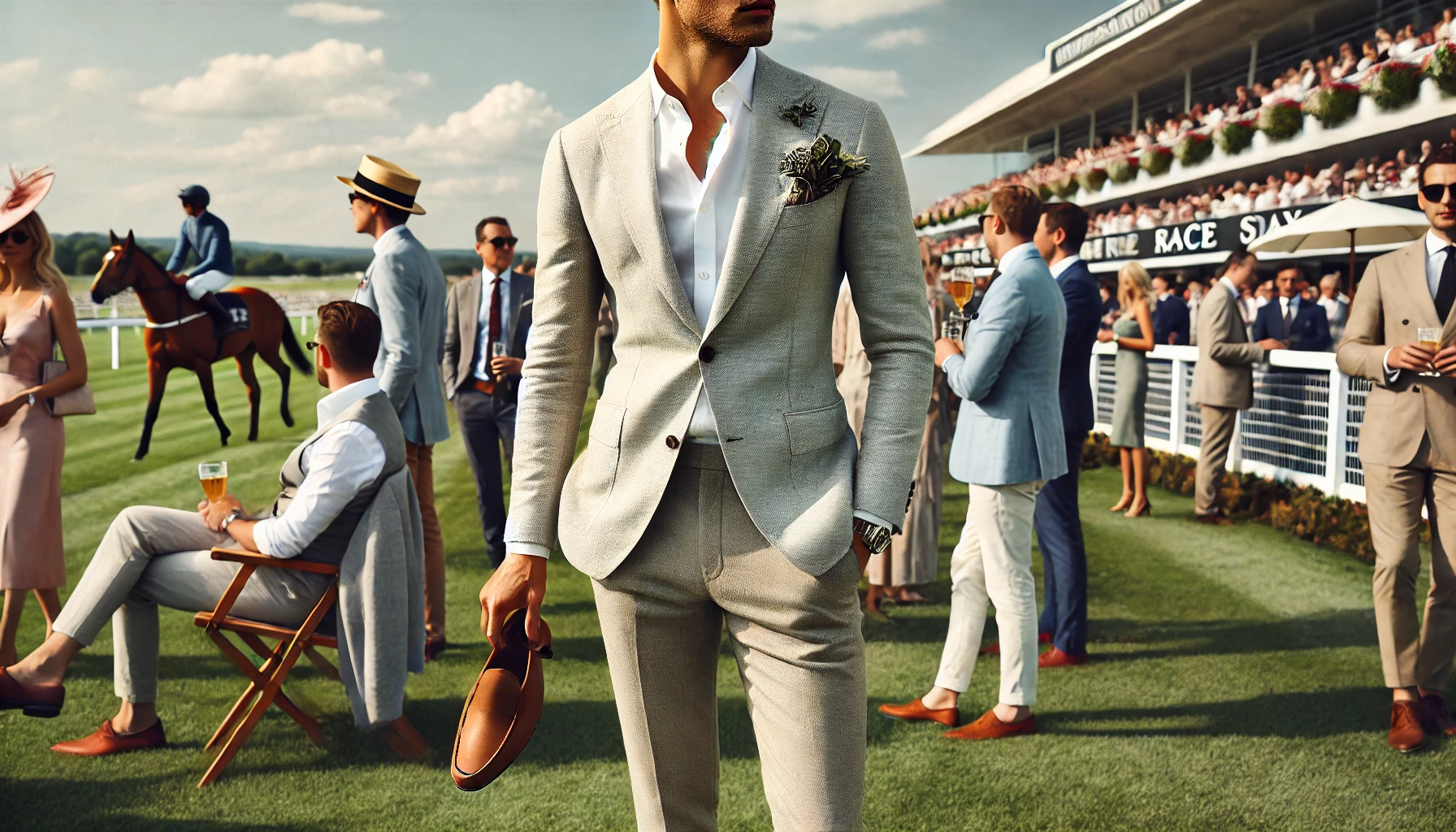 smart casual men's race day fashion